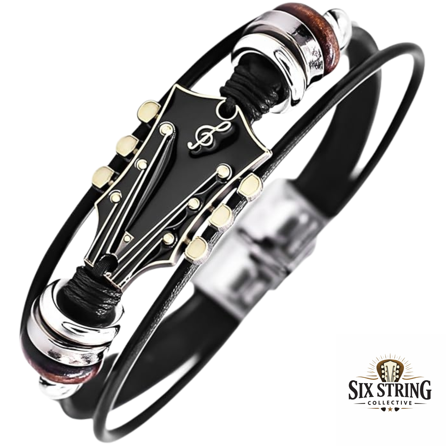 Six String Collectives - Leather Guitar Bracelet