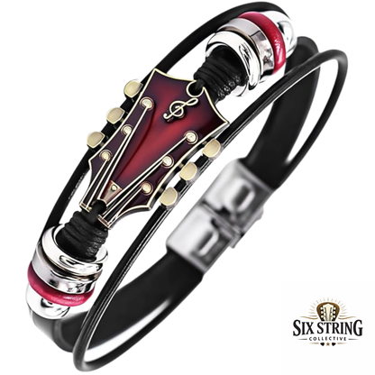 Six String Collectives - Leather Guitar Bracelet