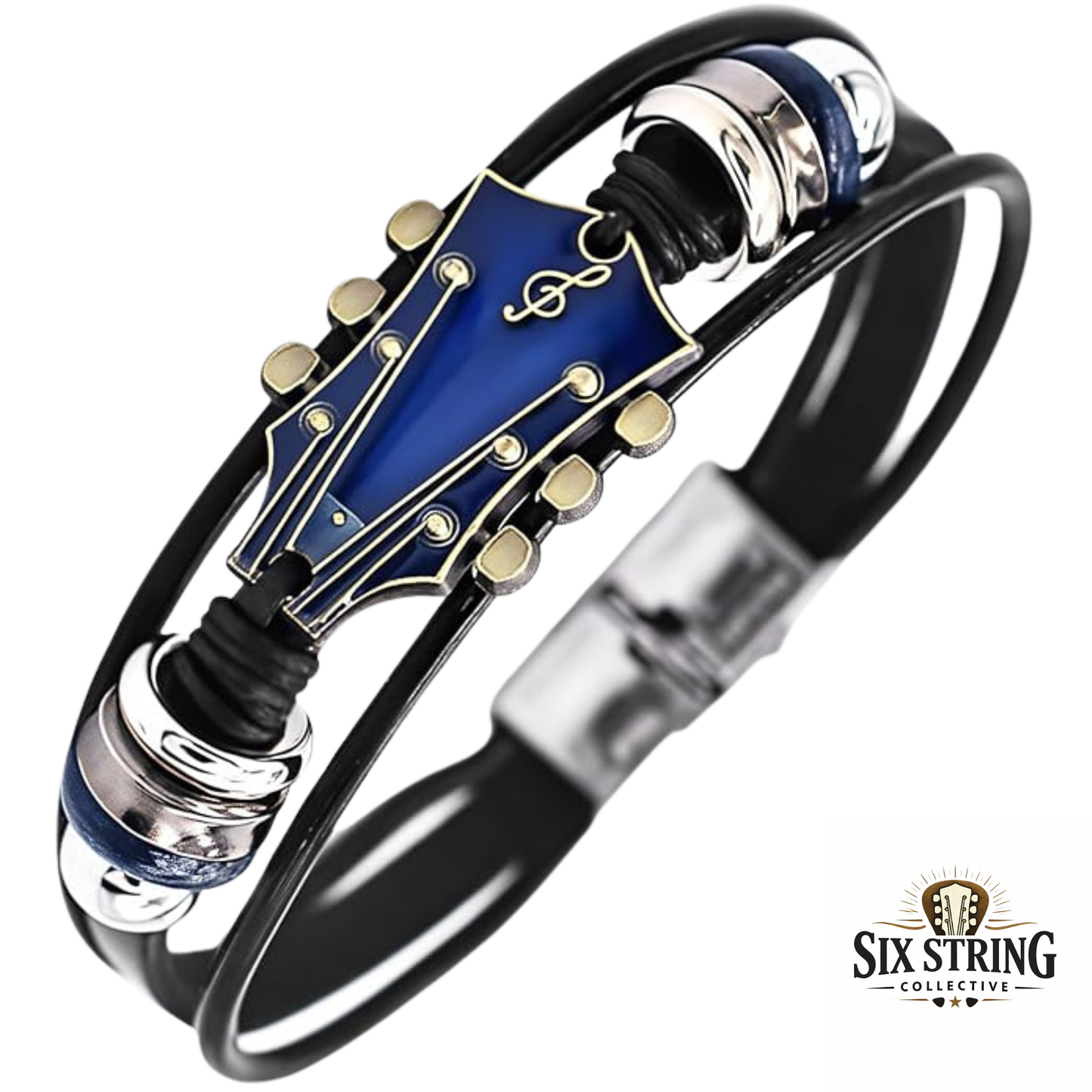Six String Collectives - Leather Guitar Bracelet